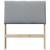 Tête de lit capitonnée Gris clair 75 cm Pin massif 626295626295