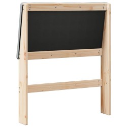 Tête de lit capitonnée Gris clair 75 cm Pin massif 626295626295