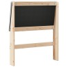 Tête de lit capitonnée Gris clair 75 cm Pin massif 626295626295