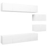 Ensemble de meubles TV 6 pcs Blanc Bois d'ingénierie 626296626296