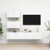 Ensemble de meubles TV 4 pcs Blanc Bois d'ingénierie 626297626297
