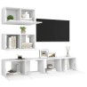 Ensemble de meubles TV 4 pcs Blanc Bois d'ingénierie 626297626297