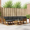 Ensemble de canapés d'extérieur 7 pcs Naturel et Anthracite 626307626307