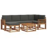 Ensemble de canapés d'extérieur 7 pcs Naturel et Anthracite 626307626307