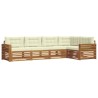 Ensemble de canapés d'extérieur 5 pcs Naturel et Crème 626310626310