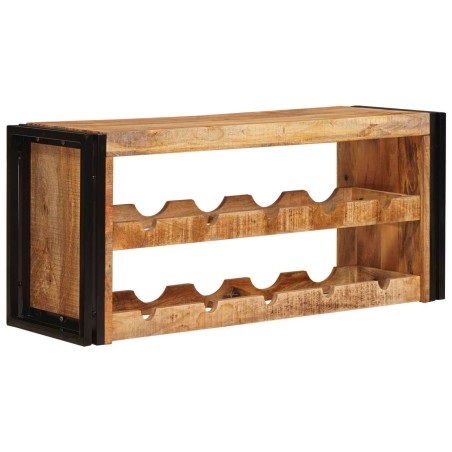 Étagère à vin 100 x 45 x 33 cm Bois de mangue brut solide 626314626314