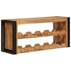 Étagère à vin 100 x 45 x 33 cm Bois de mangue brut solide 626314626314
