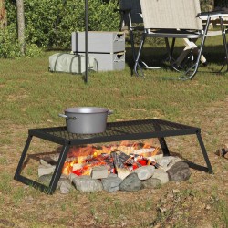 Gril de camping pliable Noir 58 x 31 x 2 cm Acier allié 626316626316