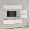Ensemble de meubles TV 6 pcs Blanc Bois d'ingénierie 626318626318