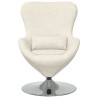 Fauteuil œuf Crème Velours 626323626323