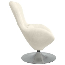 Fauteuil œuf Crème Velours 626323626323