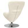 Fauteuil œuf Crème Velours 626323626323