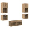 Meubles TV muraux 8 pcs Chêne artisanal Bois d'ingénierie 626331626331