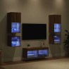Meubles TV muraux 8 pcs Chêne artisanal Bois d'ingénierie 626331626331