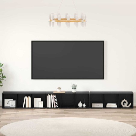 Ensemble meuble TV 3 pcs Chêne noir 37 x 35 x 107 cm 626334626334