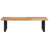 Étagère de vasque murale acier et bois massif d'acacia 626335626335