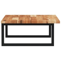 Étagère de vasque murale acier et bois massif d'acacia 626335626335