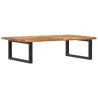 Étagère de vasque murale acier et bois massif d'acacia 626335626335