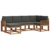 Ensemble de canapés d'extérieur 6 pcs Naturel et Anthracite 626341626341