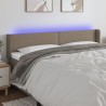 Tête de lit à LED Taupe 203x16x78/88 cm Tissu 626344626344