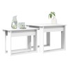 Ensemble de tables basses 2 pcs Blanc Bois d'ingénierie 626345626345