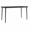 Ensemble de salle à manger pour jardin 5 pcs Noir polyrotin 626346626346
