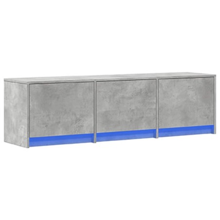 Meuble TV avec LED Béton 140 x 34 x 40 cm Bois d'ingénierie 626360626360
