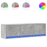 Meuble TV avec LED Béton 140 x 34 x 40 cm Bois d'ingénierie 626360626360