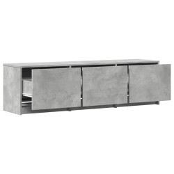 Meuble TV avec LED Béton 140 x 34 x 40 cm Bois d'ingénierie 626360626360