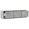 Meuble TV avec LED Béton 140 x 34 x 40 cm Bois d'ingénierie 626360626360