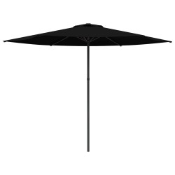 Parasol de jardin 300 x 300 cm Polyester Rectangulaire Noir 626364626364