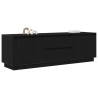Meuble TV avec lumières LED chêne noir 160,5x41x50 cm 626368626368