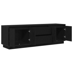 Meuble TV avec lumières LED chêne noir 160,5x41x50 cm 626368626368