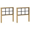 Module d'accoudoirs 2 pcs Blanc 60 x 6 x 61 cm 626369626369