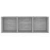 Meubles TV 2 pcs Gris béton 107x35x37 cm Bois d'ingénierie 626370626370