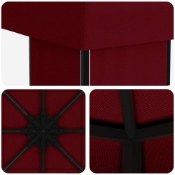 Pavillon 4 × 3 m Bordeaux Polyester et Acier 190 gsm 626373626373