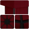 Pavillon 4 × 3 m Bordeaux Polyester et Acier 190 gsm 626373626373