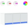 Meuble TV avec LED blanc 97x34x40 cm bois d'ingénierie 626374626374