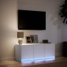 Meuble TV avec LED blanc 97x34x40 cm bois d'ingénierie 626374626374