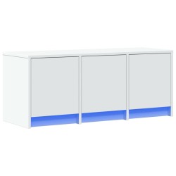 Meuble TV avec LED blanc 97x34x40 cm bois d'ingénierie 626374626374