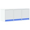 Meuble TV avec LED blanc 97x34x40 cm bois d'ingénierie 626374626374