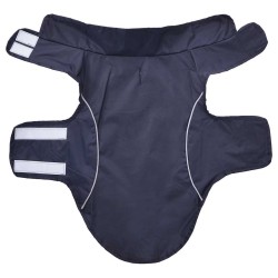 Imperméable pour chien avec bandes réfléchissantes polyester bleu marine taille S 626375626375