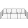 Parc pour chien 28panneaux Noir 50x100cm Acier enduit de poudre 626381626381