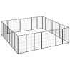 Parc pour chien 28panneaux Noir 50x100cm Acier enduit de poudre 626381626381