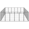 Parc pour chien 28panneaux Noir 50x100cm Acier enduit de poudre 626381626381