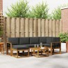 Ensemble de canapés d'extérieur 7 pcs Naturel et Anthracite 626382626382