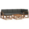 Ensemble de canapés d'extérieur 7 pcs Naturel et Anthracite 626382626382