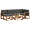 Ensemble de canapés d'extérieur 7 pcs Naturel et Anthracite 626382626382