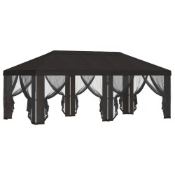 Housse de tonnelle avec murs latéraux 6 x 3 m Anthracite 626383626383