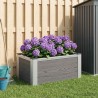 Jardinière surélevée Gris 50 x 30 x 22 cm WPC et Aluminium 626398626398